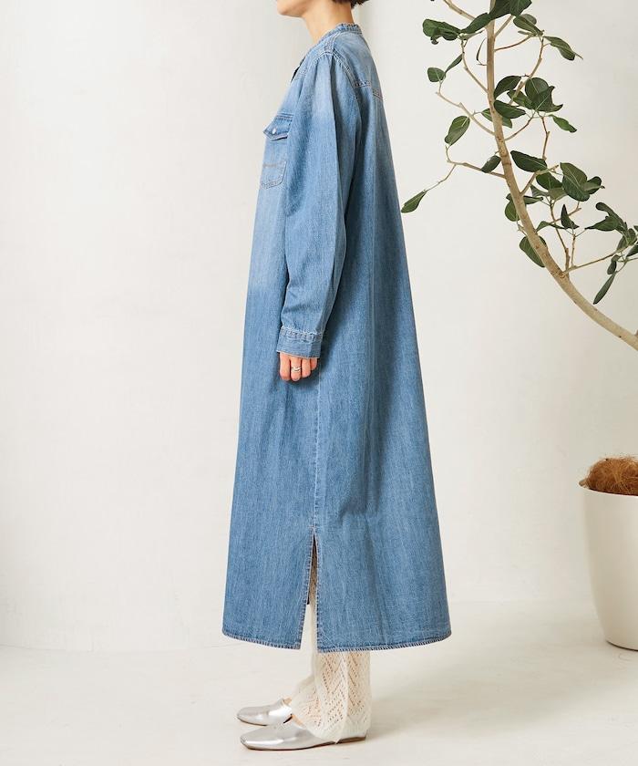 特別款牛仔襯衫連衣裙