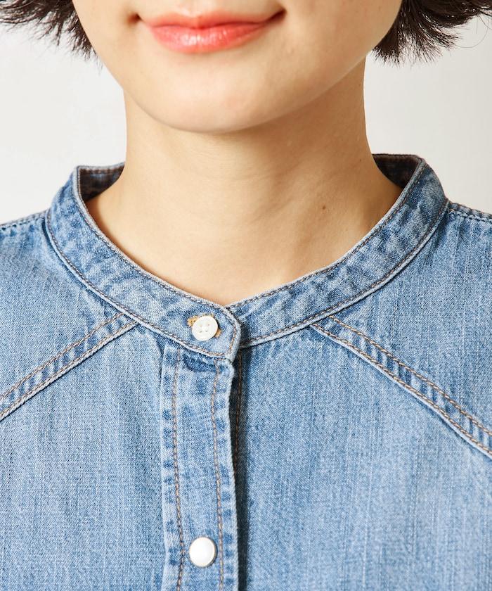 特別款牛仔襯衫連衣裙