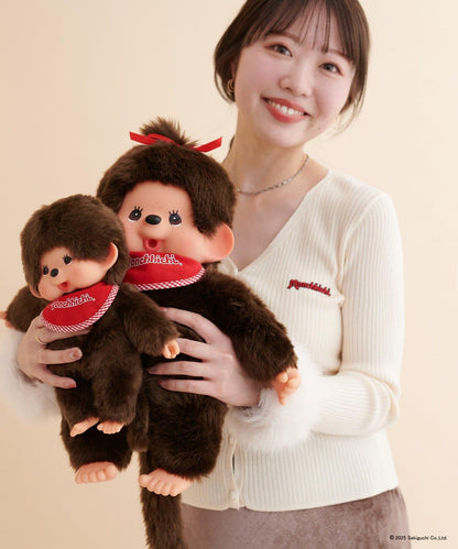 【モンチッチ×natural couture】袖部毛絨針織開衫