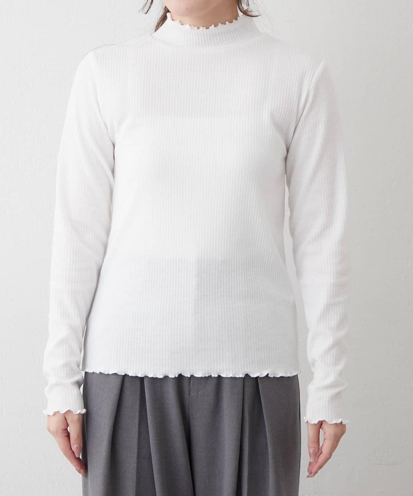 【2件套】羅紋內搭&荷葉邊吊帶連衣裙