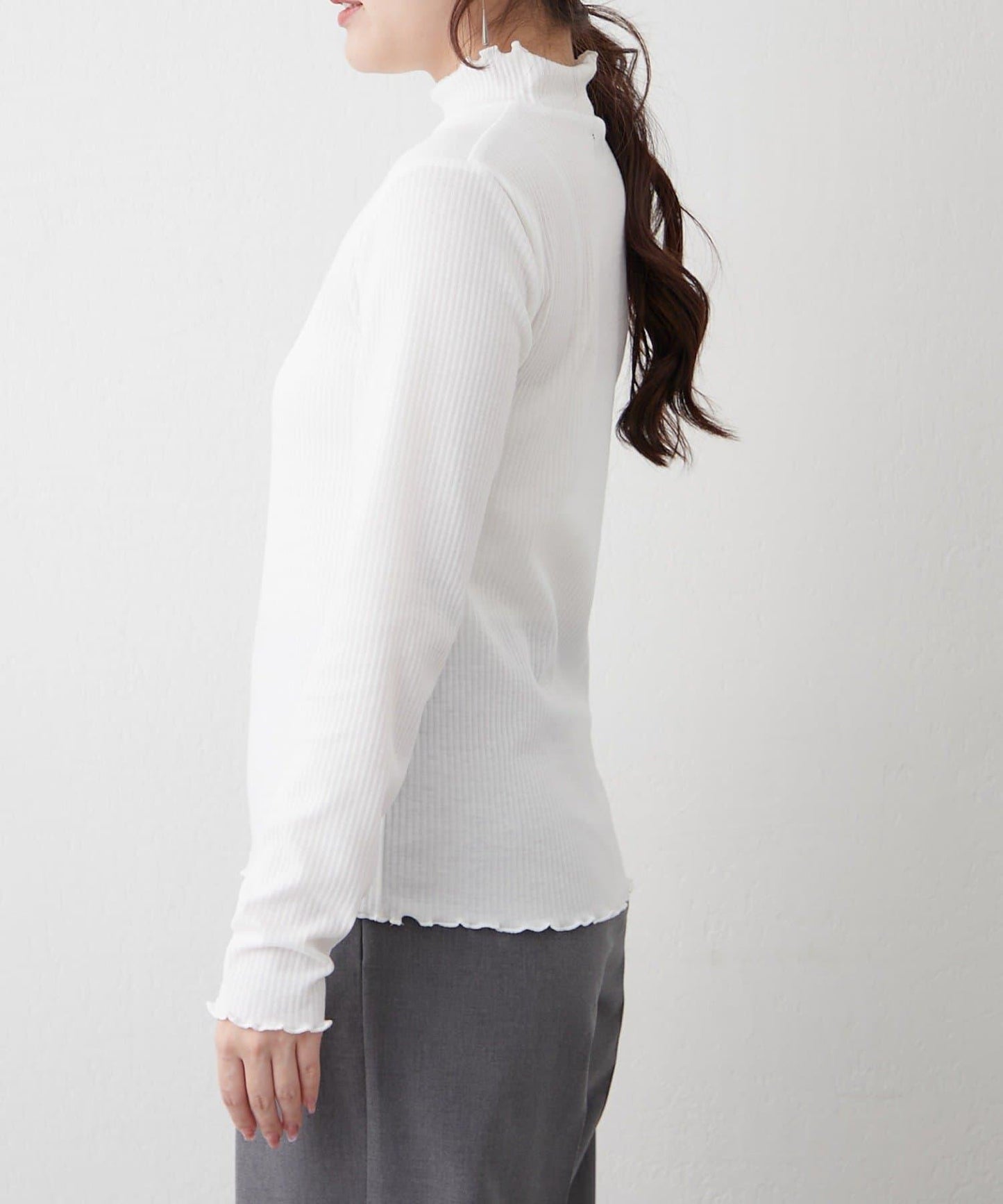 【2件套】羅紋內搭&荷葉邊吊帶連衣裙