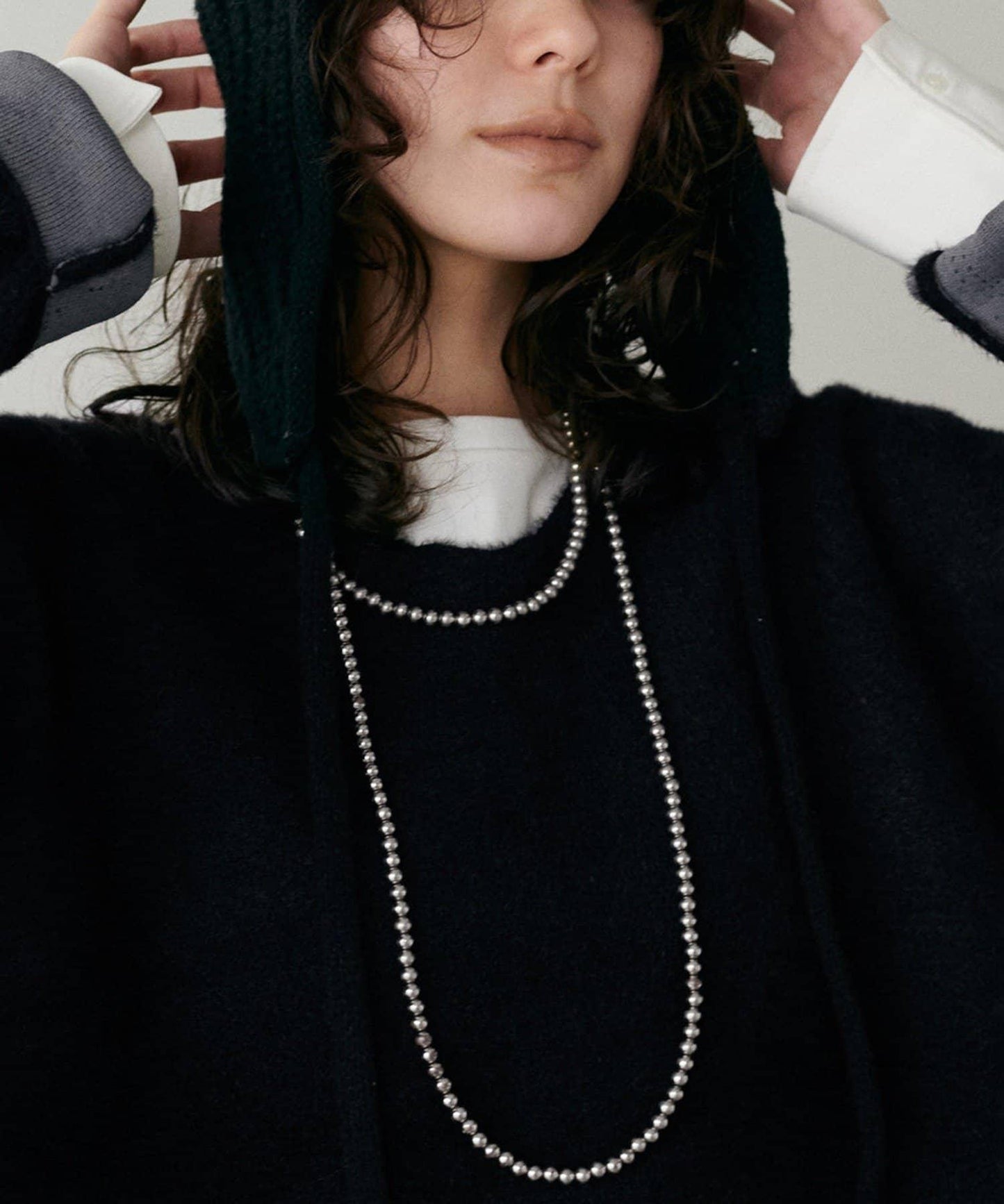 【LARUTA】仿貂毛觸感雙面兩穿針織衫