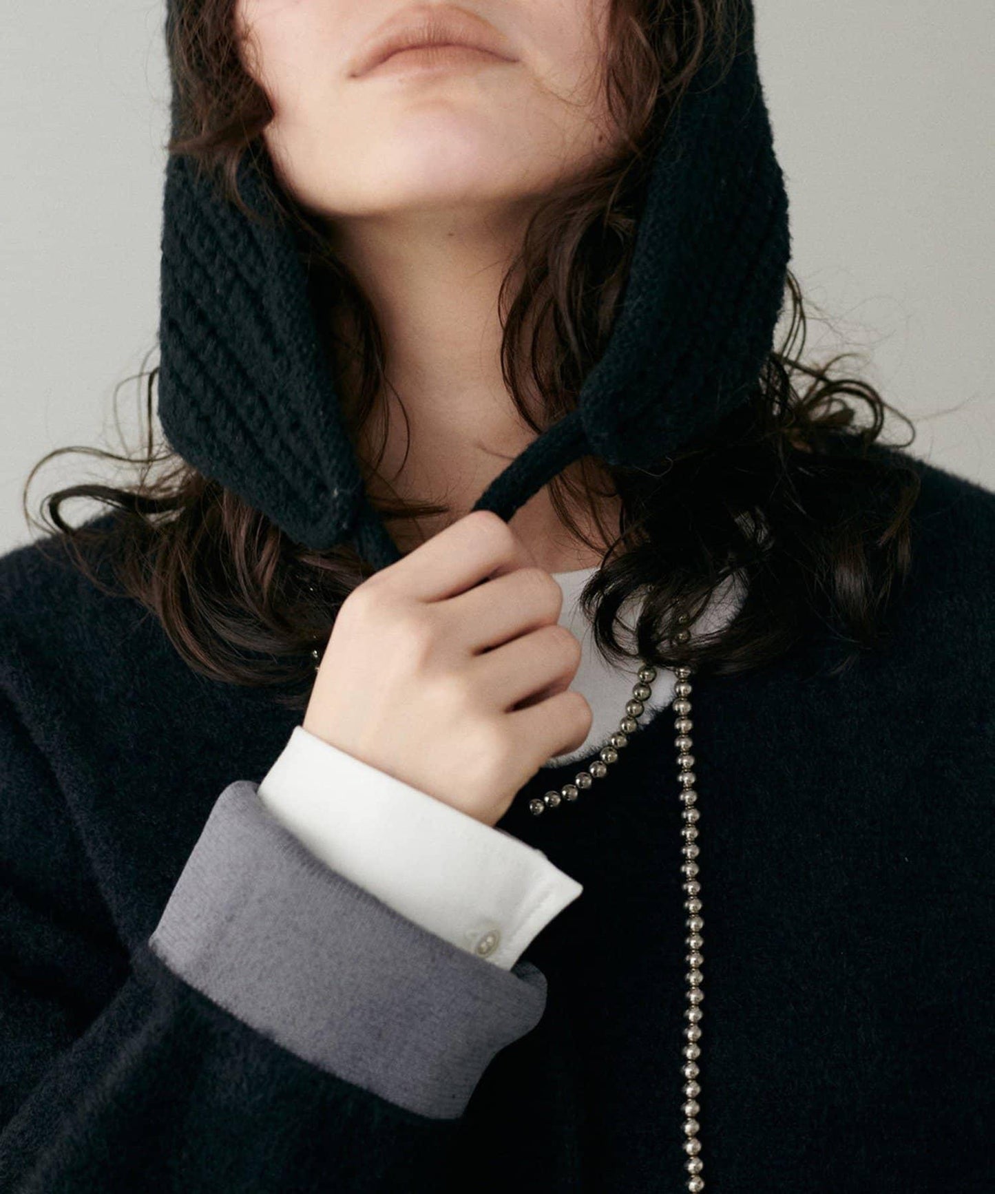 【LARUTA】仿貂毛觸感雙面兩穿針織衫