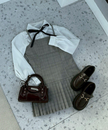 【2026春夏】百褶吊帶連衣裙