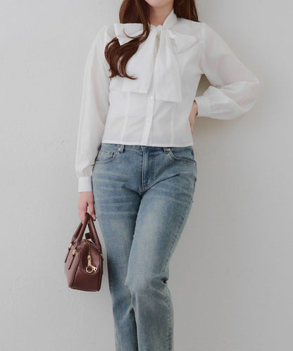【2026春夏】多款蝴蝶結領女襯衫