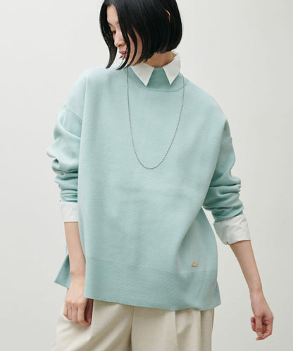 雙面提花高領針織套頭衫