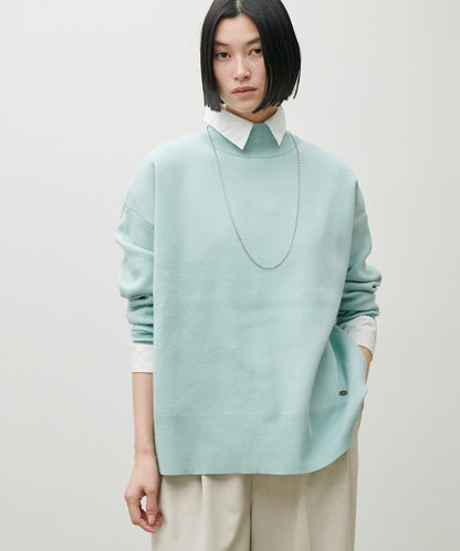 雙面提花高領針織套頭衫