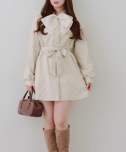 【2026春夏】多蝴蝶結女童風衣