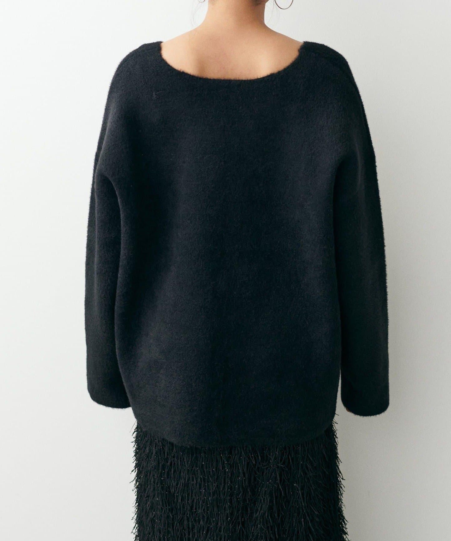 【LARUTA】仿貂毛觸感雙面兩穿針織衫