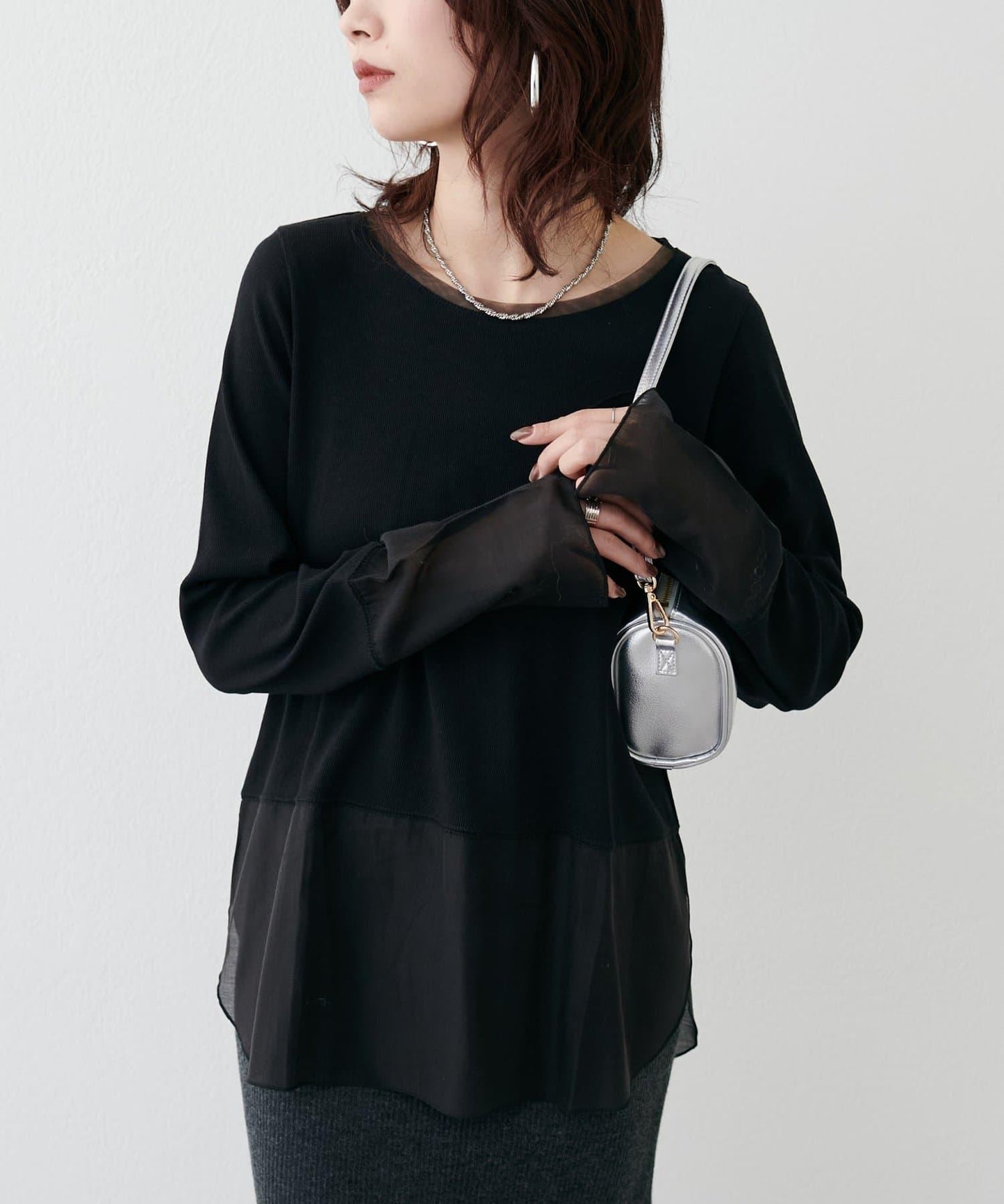 透視打底長袖T恤