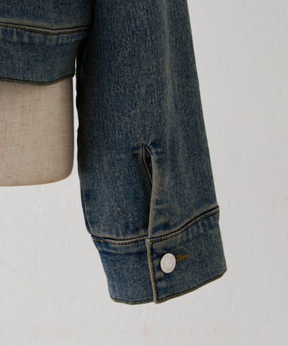 【2026春夏】蝴蝶結領帶牛仔夾克