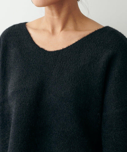 【LARUTA】仿貂毛觸感雙面兩穿針織衫