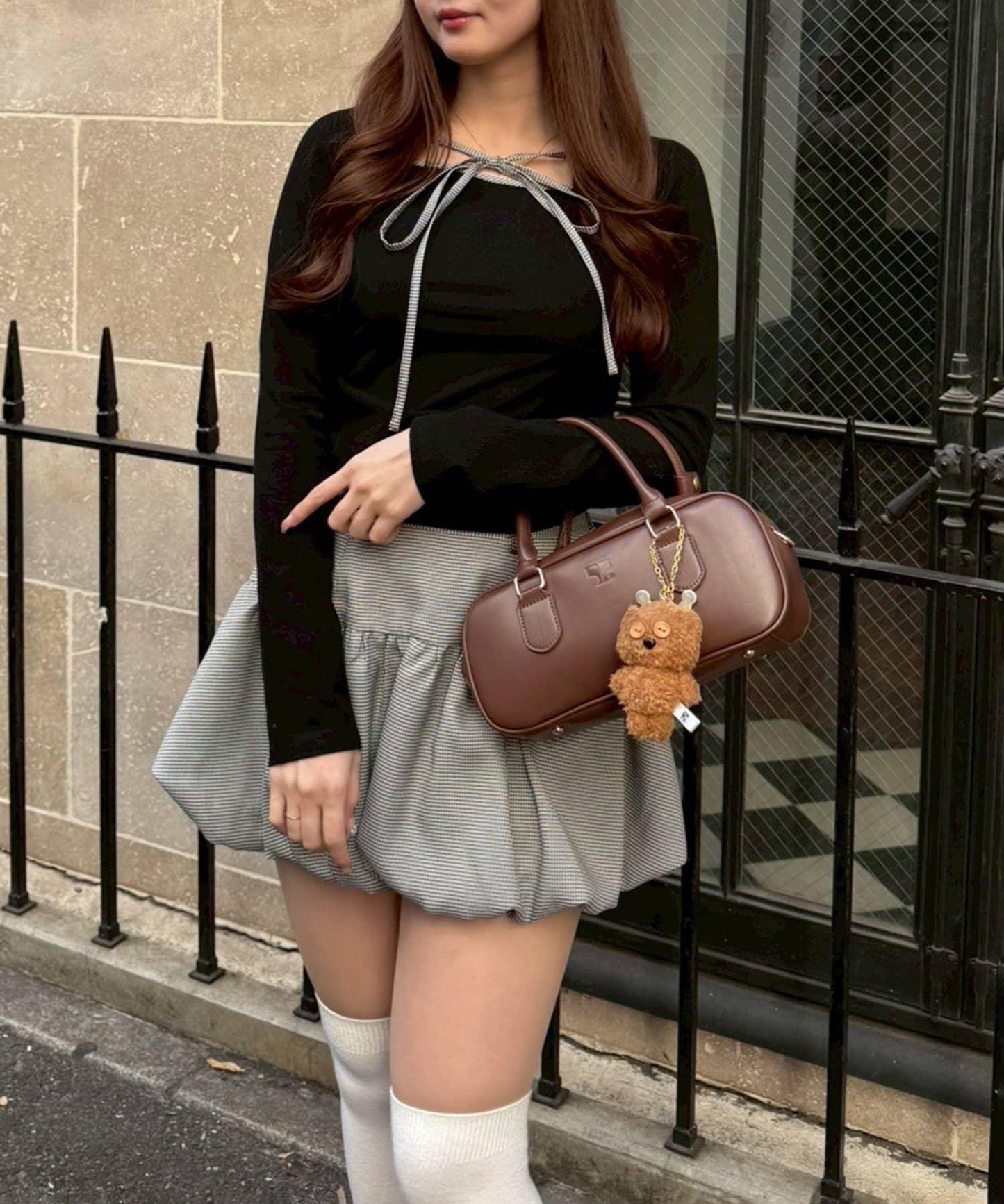 【2026春夏】多穿法上衣+泡泡迷你裙套裝