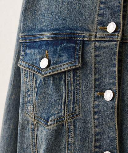 【2026春夏】蝴蝶結領帶牛仔夾克