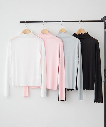 【2026春夏】推薦疊穿，透視網紗高領套頭衫