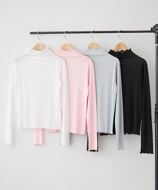 【2026春夏】推薦疊穿，透視網紗高領套頭衫