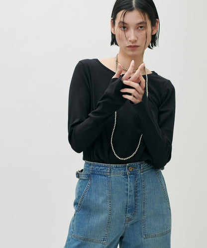 帶拇指孔長袖T恤