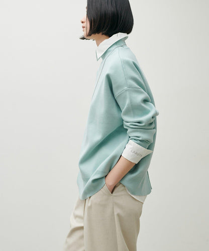 雙面提花高領針織套頭衫