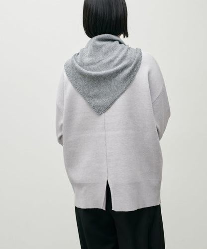 雙面提花高領針織套頭衫