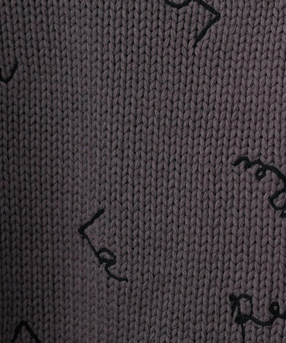 【LARUTA】手寫風格logo刺繡針織衫