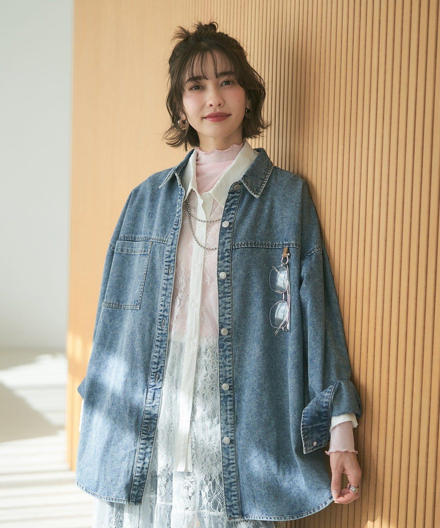 【2026春夏】推薦疊穿，透視網紗高領套頭衫