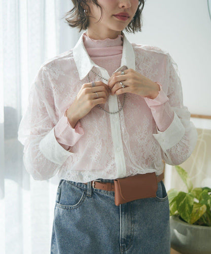 【2026春夏】推薦疊穿，透視網紗高領套頭衫