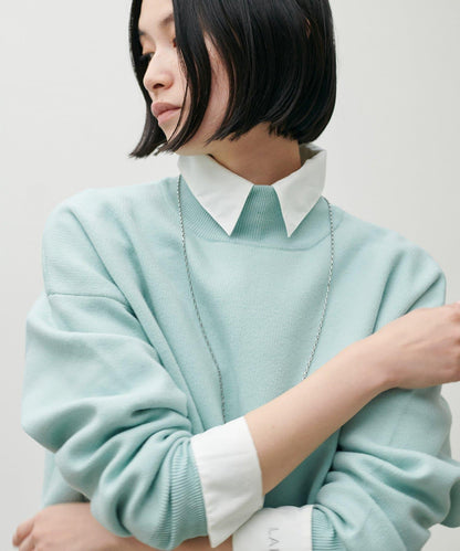 雙面提花高領針織套頭衫