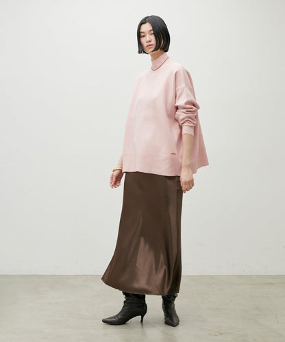 雙面提花高領針織套頭衫