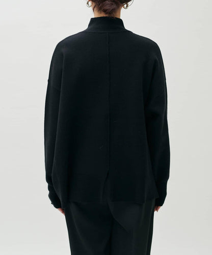 雙面提花高領針織套頭衫