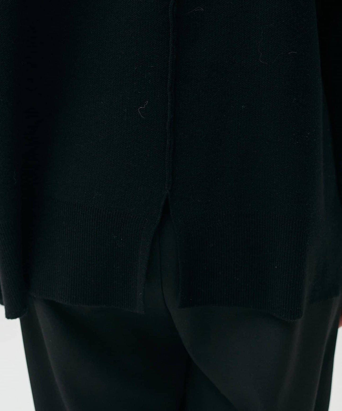 雙面提花高領針織套頭衫