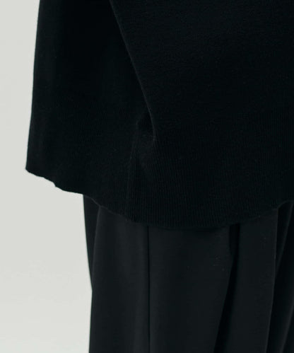 雙面提花高領針織套頭衫