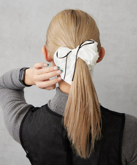 帶蝴蝶結大號髮圈