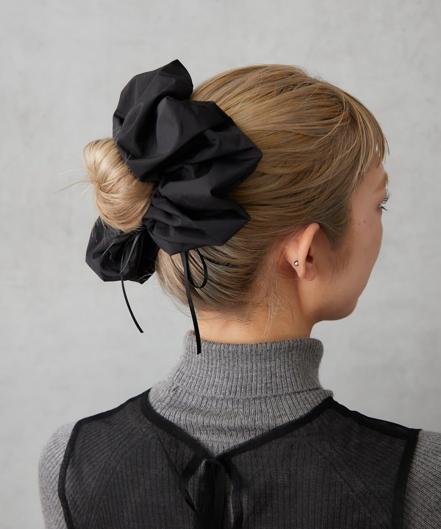 帶蝴蝶結大號髮圈