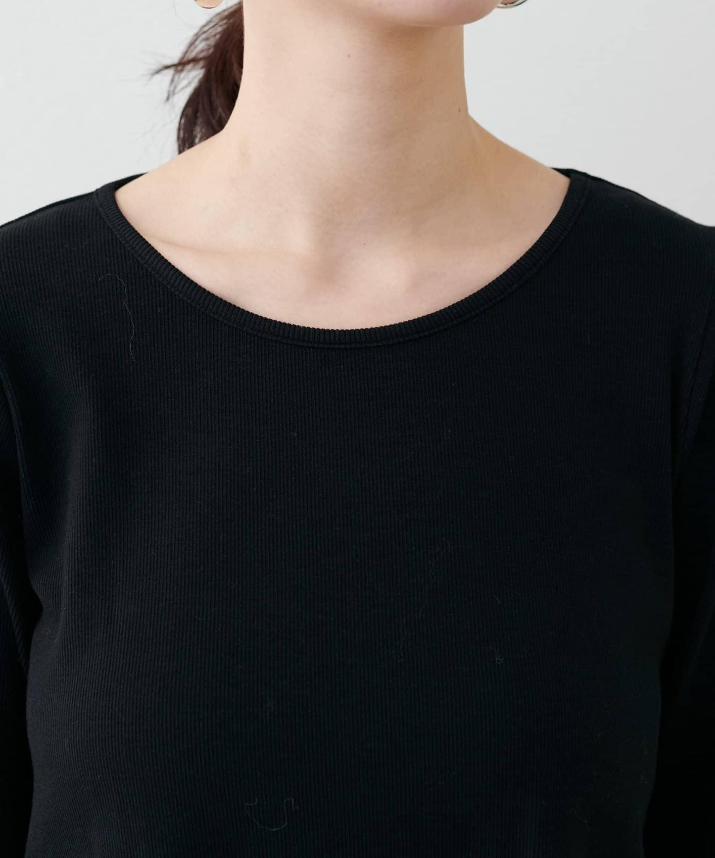 蕾絲拼接長袖T恤