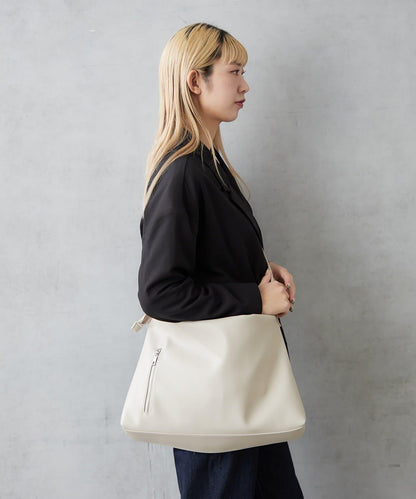 仿皮六口袋兩用單肩包