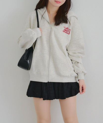 兔子拉鍊連帽衛衣