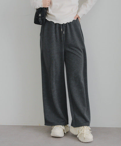 【SETUP】背部標誌水鑽裝飾休閒褲