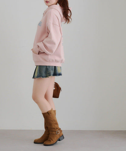 兔子拉鍊連帽衛衣