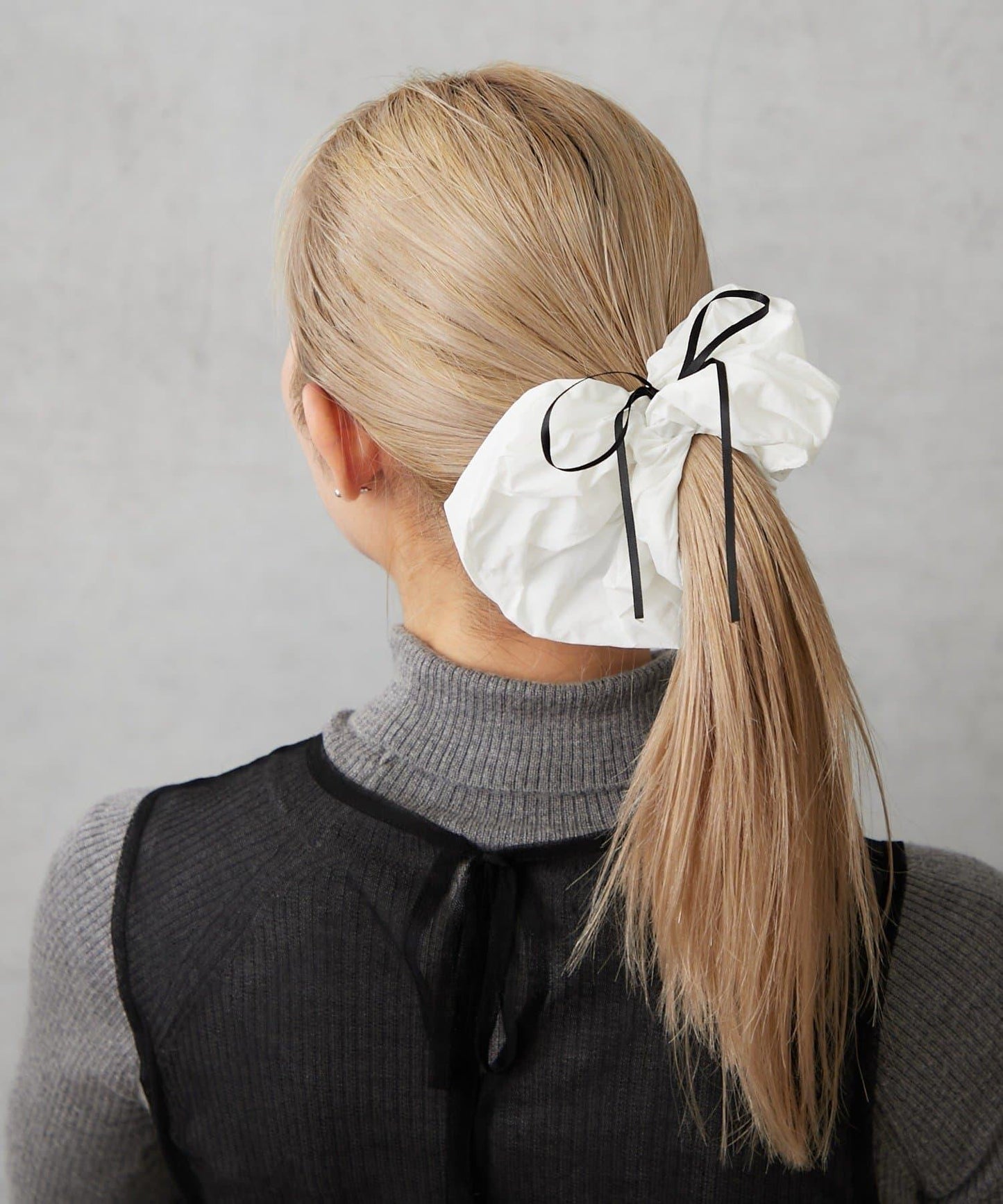 帶蝴蝶結大號髮圈