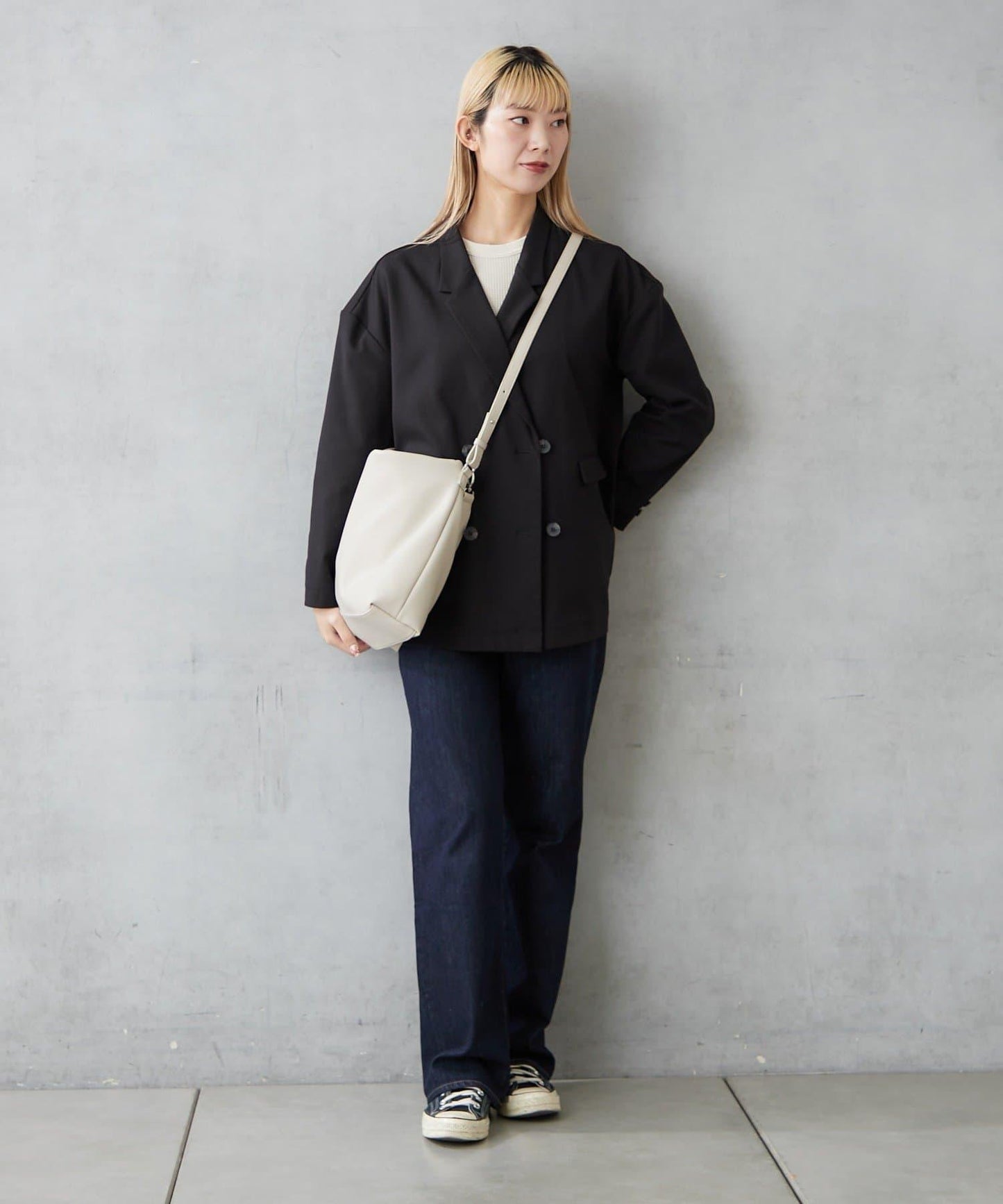 仿皮六口袋兩用單肩包