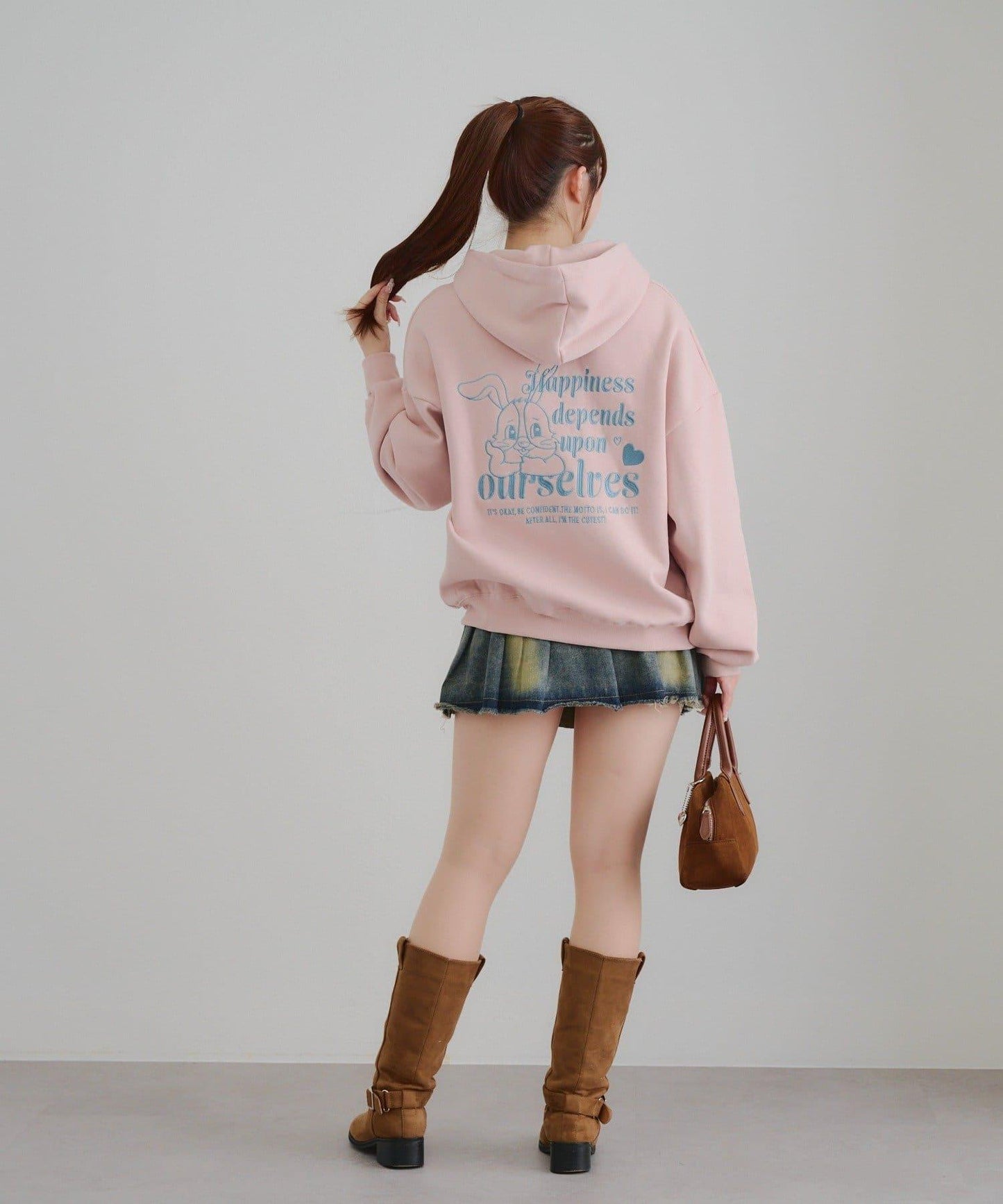 兔子拉鍊連帽衛衣