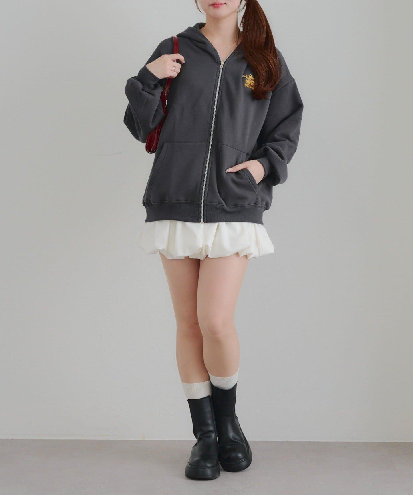 兔子拉鍊連帽衛衣