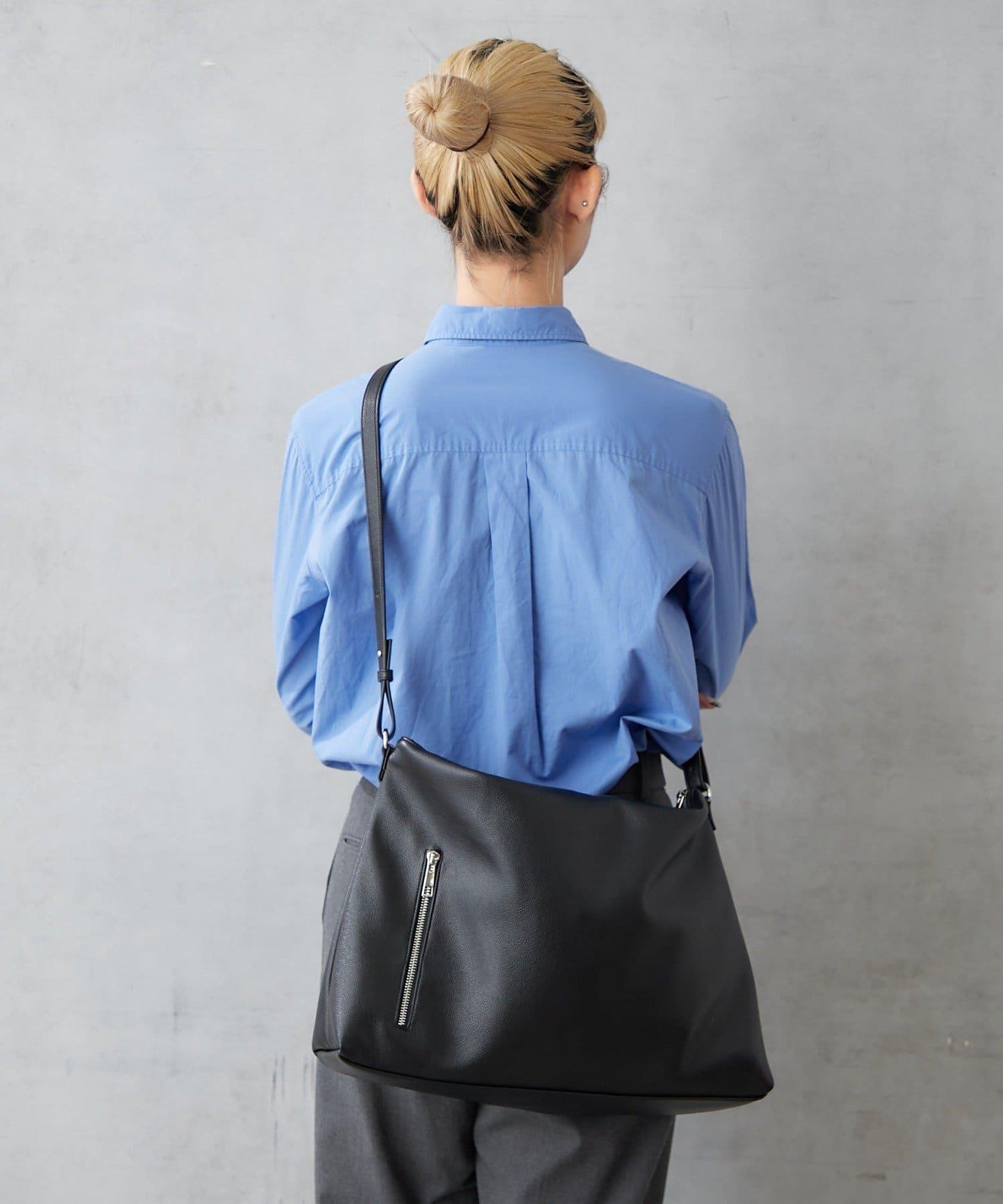 仿皮六口袋兩用單肩包