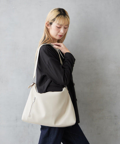 仿皮六口袋兩用單肩包