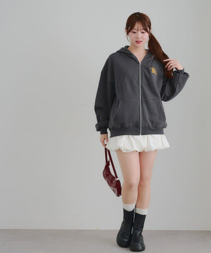 兔子拉鍊連帽衛衣