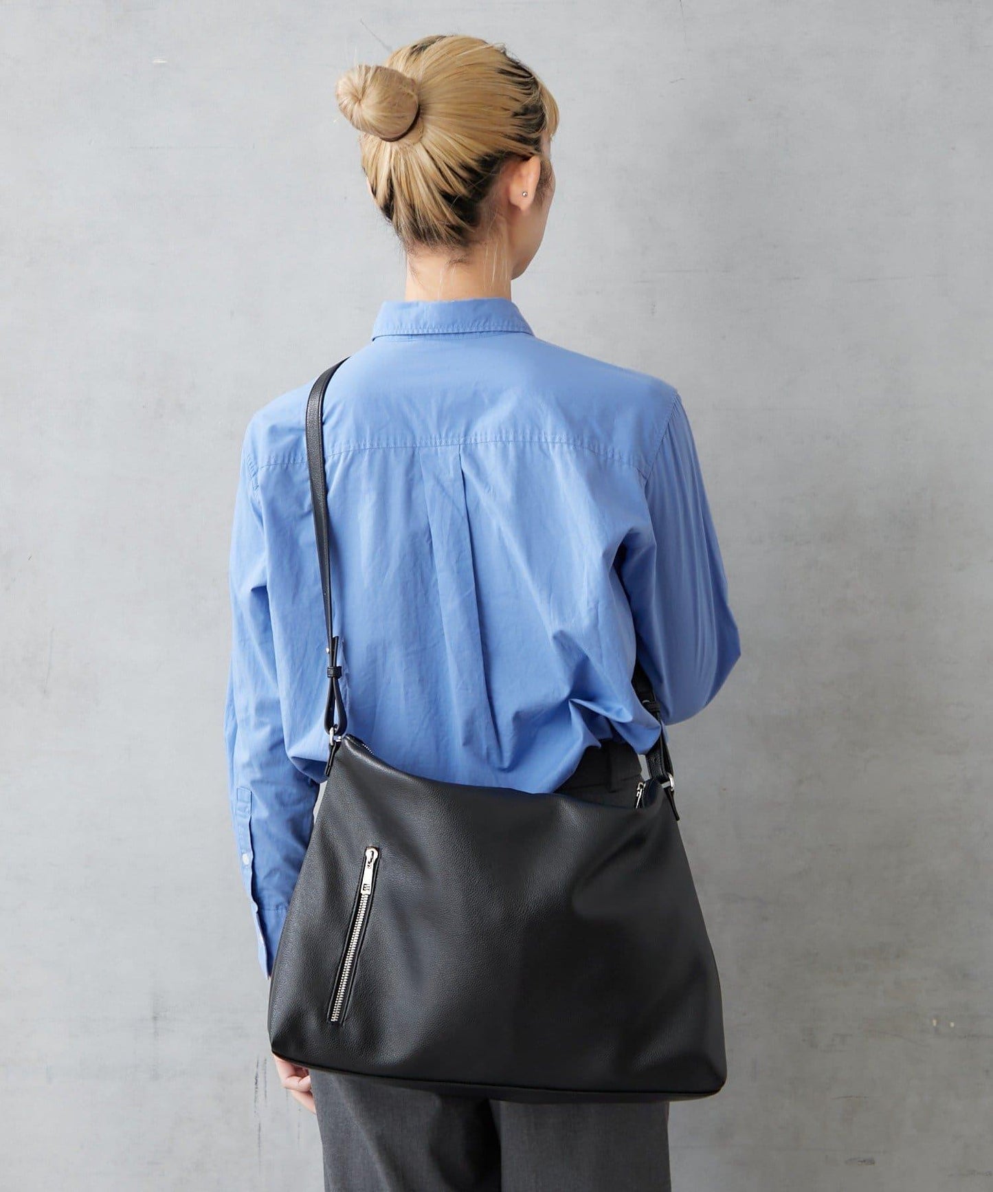 仿皮六口袋兩用單肩包