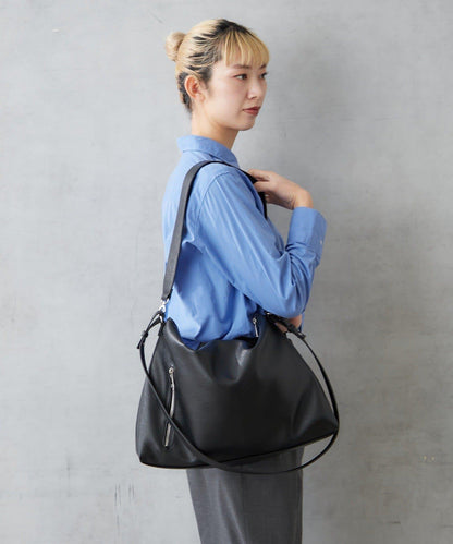 仿皮六口袋兩用單肩包