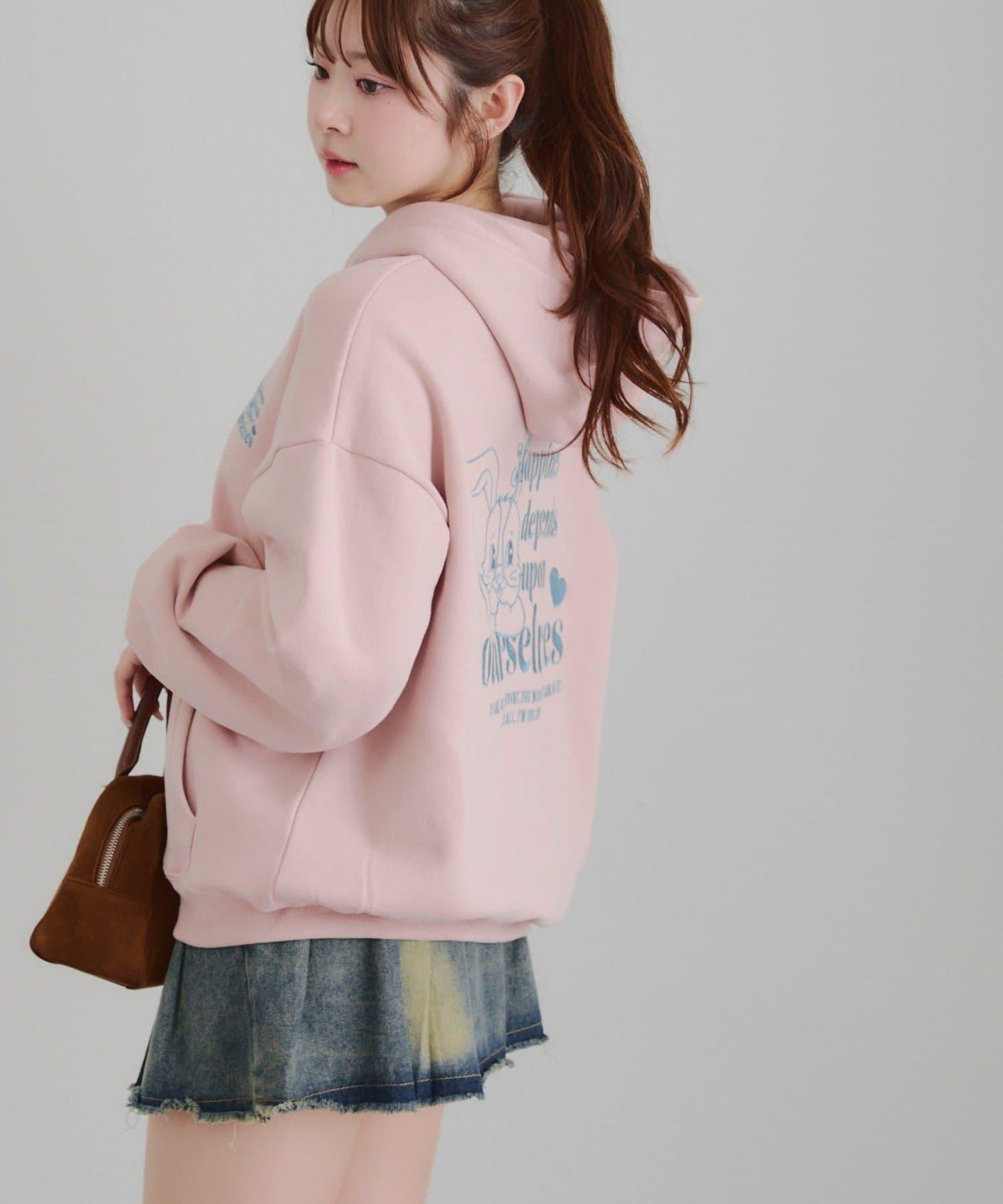 兔子拉鍊連帽衛衣