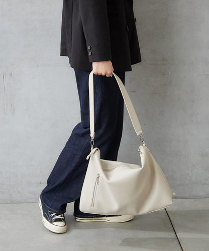 仿皮六口袋兩用單肩包