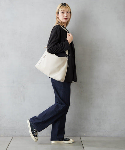 仿皮六口袋兩用單肩包